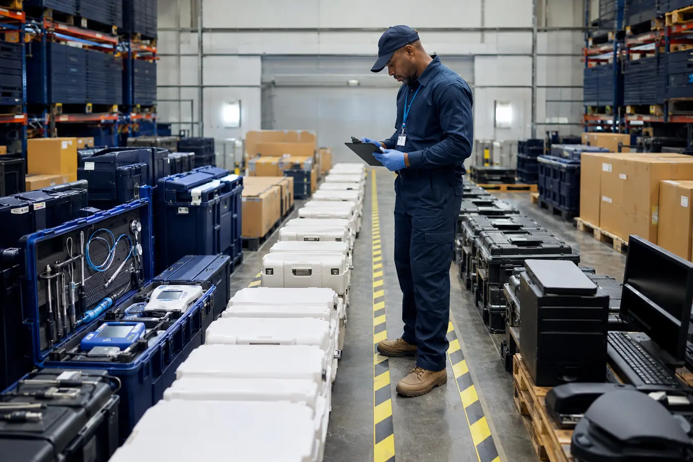 Inspection of medical and specialist equipment before delivery